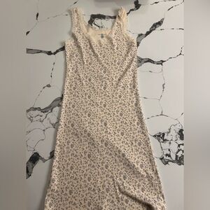 Brandy Melville dress cream and blue